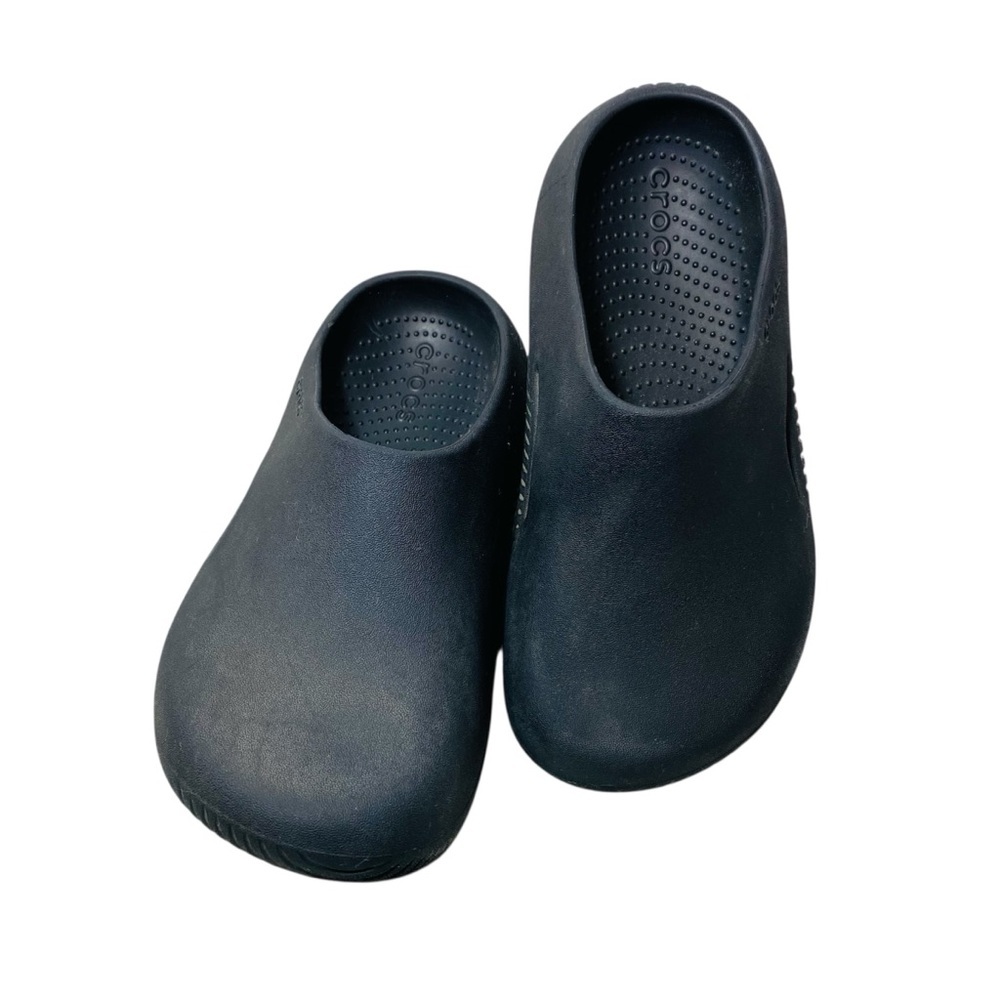 Crocs Mellow Recovery Clogs Black Comfort Slip-On Mule Shoes Sz-W-6/M-4